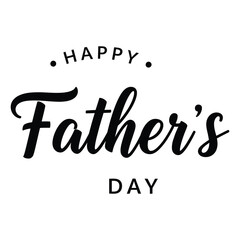 Happy Father s Day elegant black white stylish font graphic text