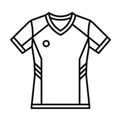 Simple black and white t-shirt icon illustration design