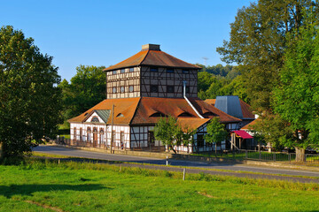 Schmalkalden in Th&uuml;ringen, das Fachwerkhaus und Industriedenkmal Neue H&uuml;tte -  Schmalkalden in Thuringia, half-timbered house and monument