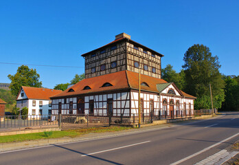 Schmalkalden in Th&uuml;ringen, das Fachwerkhaus und Industriedenkmal Neue H&uuml;tte -  Schmalkalden in Thuringia, half-timbered house and monument
