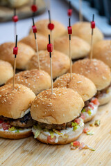 mini beef burger, Mallorca, Balearic Islands, Spain