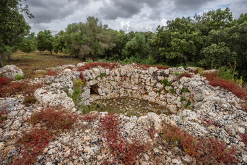 Binifat Talayot, circular Talayot ​​on the Sencelles Costitx Archaeological Route, Mallorca, Balearic Islands, Spain
