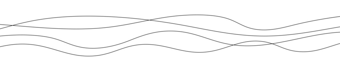 Thin curved wavy lines