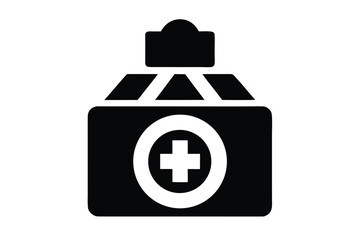 Obraz premium emergency fund vector icon silhouette