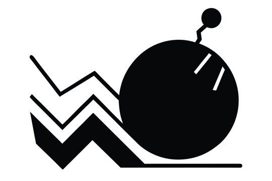 deflation vector icon silhouette