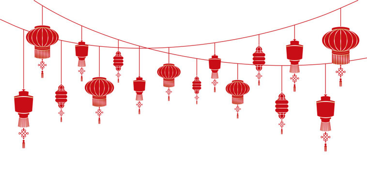 Chinese new year lanterns for decoration chinese new year