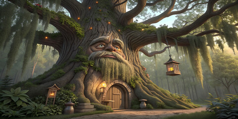 Naklejka premium The Wise Oak's Threshold