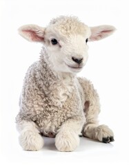Fototapeta premium Ein flauschiges Lamm