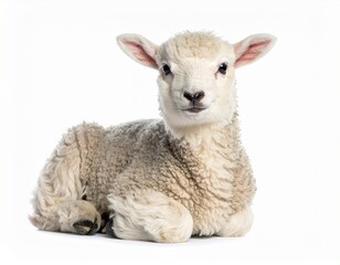 Fototapeta premium Ein flauschiges Lamm