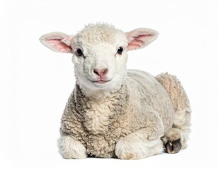 Fototapeta premium Ein flauschiges Lamm