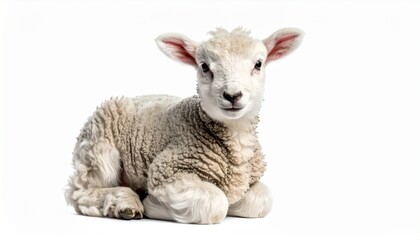 Fototapeta premium Ein flauschiges Lamm