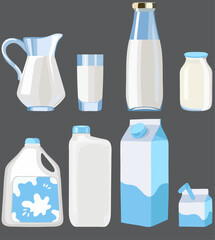 Shiny Milk Container Icons