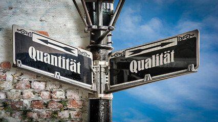Signposts the direct way to quality versus quantity