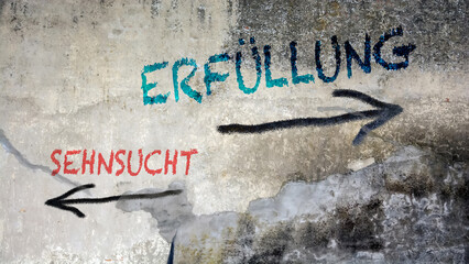 Signposts the direct way to Fullfillment versus Longing