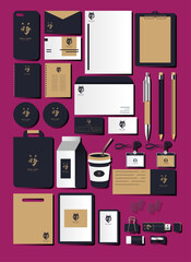 Wolf Logo Branding Identity Set