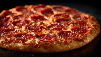 Pepperoni Pizza with Crispy Crust and Perfectly Melted Cheese