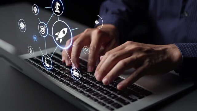 Startup launch and business growth concept, rocket symbolism, entrepreneurship, startup innovation, and early-stage success strategies for new business development and expansion. Funnel