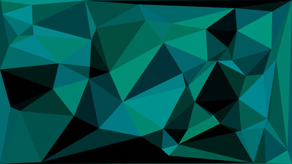 Obraz premium Vibrant green polygonal mosaic background with dark accents