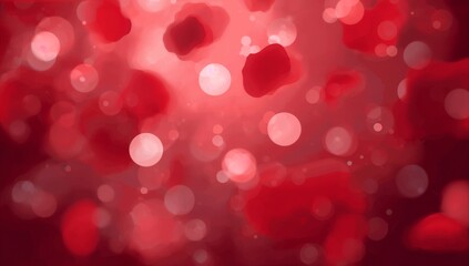 Abstract background featuring vibrant red and bright bokeh light effects creating a dynamic celebratory atmosphere for design.