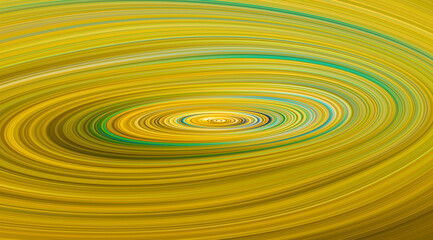 Illustration Round Product Display Shelf  Angled Golden Background.