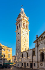 Tower of Santa Maria Formosa church (15th century) in Venice, Italy