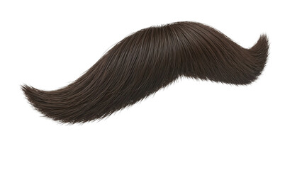 Fake mustache, playful mood, floating in space, copy space