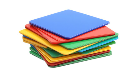 Colorful Flashcards Stack Learning Education Materials