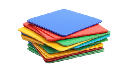 Colorful Flashcards Stack Learning Education Materials