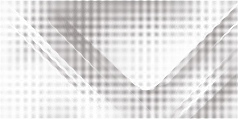 Abstract halftone vector background with dotted texture and flowing wave shapes. Modern digital backdrop for technology design, presentations, posters, web layouts and creative projects.