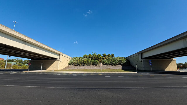 Lakeland Florida fresh paved highway at interstate 4 ramp