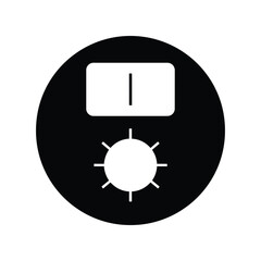Modern parking disc silhouette icon