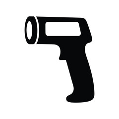 Contactless thermal temperature scanner silhouette