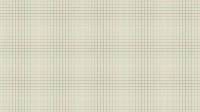 mathematical blue square grid graph on white drawing paper moving continuous diagonal direction maths school stationery themed textured background or wallpaper backdrop animated motion animation 4K