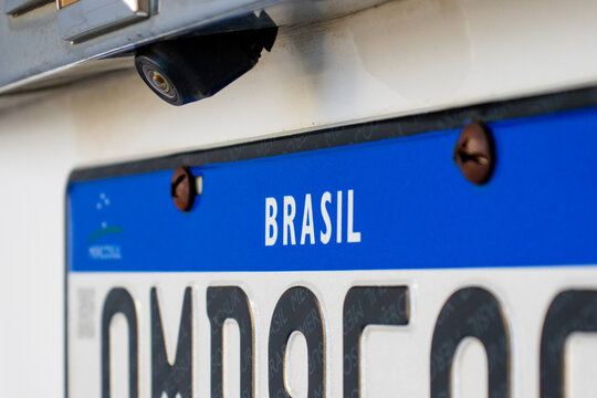Placa de ve&iacute;culo do Mercosul