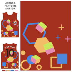 Abstract web concept vector jersey pattern template for printing or sublimation sports uniforms football volleyball basketball e-sports cycling and fishing Free Vector.