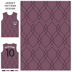 Abstract diamond concept vector jersey pattern template for printing or sublimation sports uniforms football volleyball basketball e-sports cycling and fishing Free Vector.