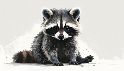 Obraz premium Waschbärbaby