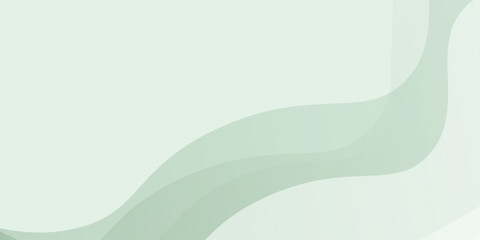 Fototapeta premium Light green element wave shapes background. Frame wallpaper design