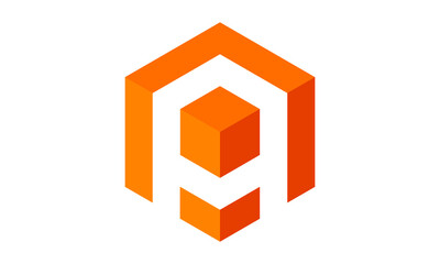 A cube letter icon logo