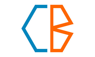 icon CB letter logo design