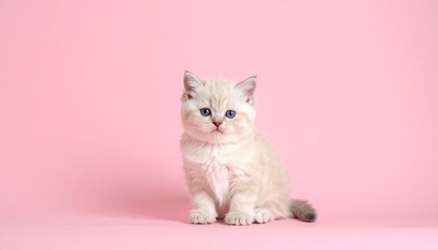 Katzenbaby &ndash; Pastellrosa & Creme