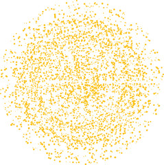 Glitter dot particles isolated on transparent background