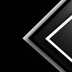Minimal abstract black background with white geometric arrows