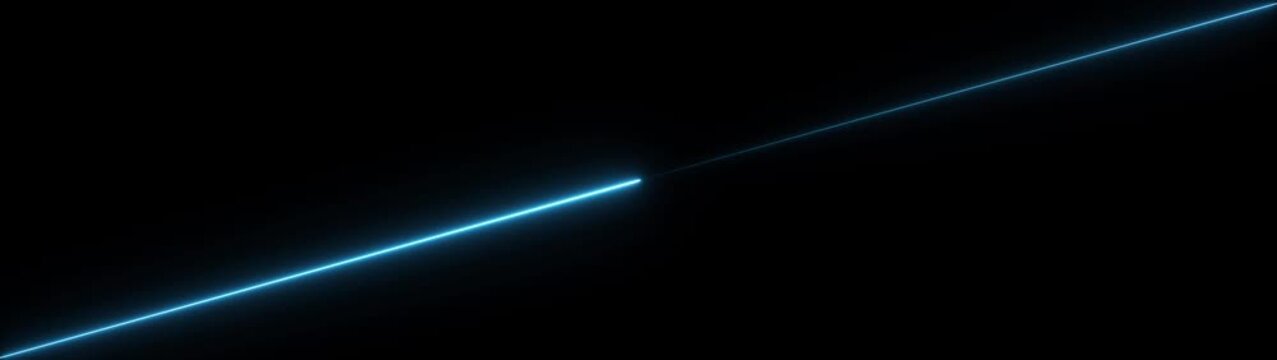 Endless corridor with neon lines trending up. cyan color animation. Abstract neon background with glowing lines sliding up .Hyper jump into another galaxy. Speed of light, neon glowing rays in motion.