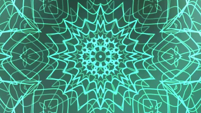 Ornate teal geometric pattern mandala suitable for background designs, decorations, or spiritual themes in various graphic projects.