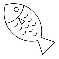Fish outline icon