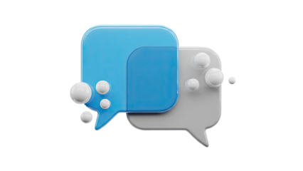 3D Chat Bubbles with Spheres