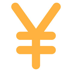 Obraz premium 엔화 기호 아이콘