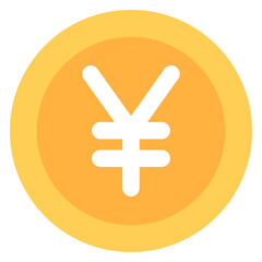 Obraz premium 엔화 동전 아이콘