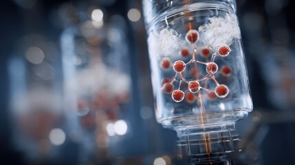 Medium shot focusing on the aircathode microbial fuel cell design emphasizing oxygen interaction and sustainable energy generation from biodegradable materials.